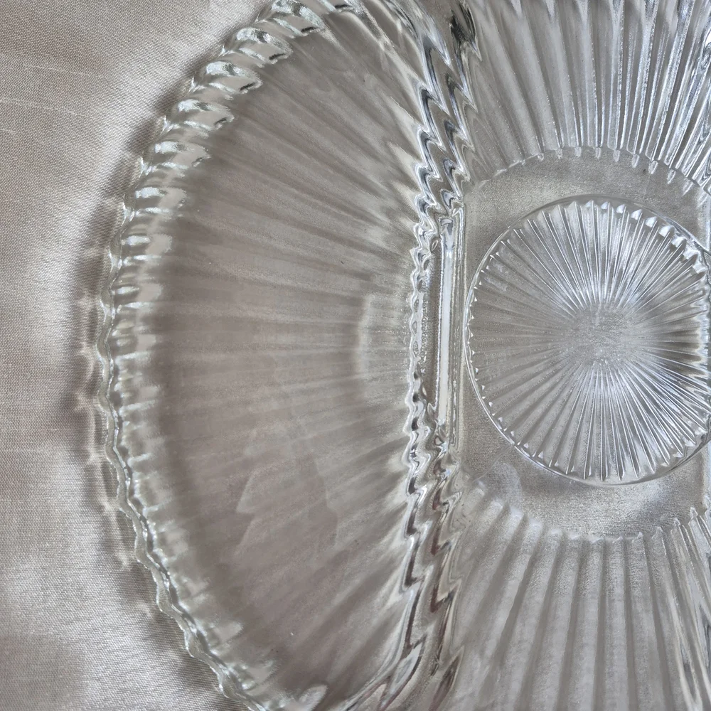 Indiana Glass 4 Section Divided Dish 10